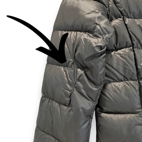 ANDREW MARC | M | Premium Down Black Lightweight Packable Hooded Puffer Jacket - Picture 7 of 7